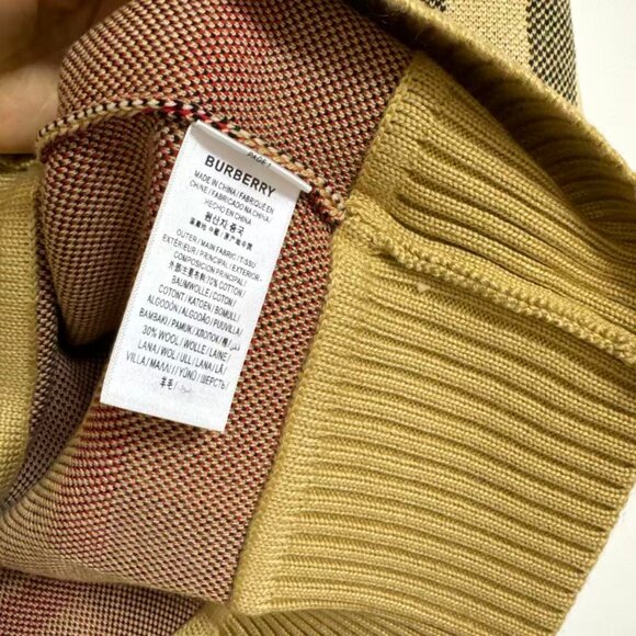 Burberry Vintage Check V-neck cardigan - Picture 12 of 12